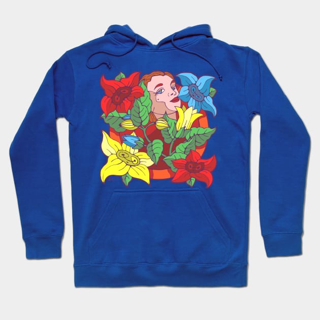 Hot Flower Girl Hoodie by Julia Moon